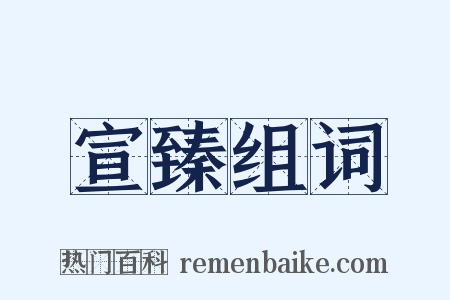 宣臻组词是什么意思的图片